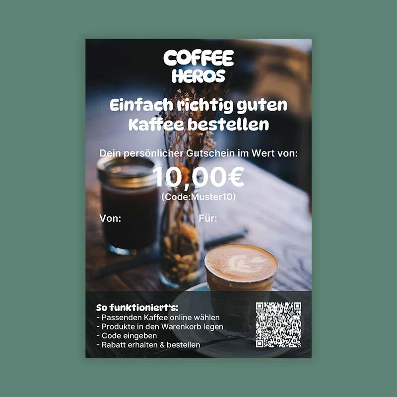 Geschenkgutschein für Kaffeeliebhaber