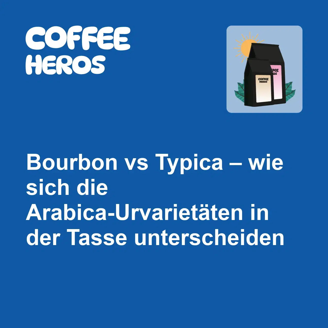 Bourbon und Typica Arabica Kaffeebohnen im direkten Vergleich auf Holztisch mit Cupping-Schalen
