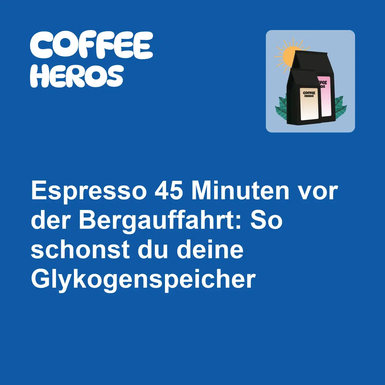 Espresso vor Bergauffahrt: Glykogen-Sparing-Effekt für längere Ausdauer am Rennrad