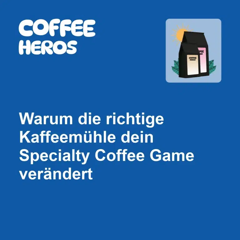 Hochwertige Kaffeemühle Specialty Coffee mit frisch gemahlenen Bohnen und perfektem Mahlgrad