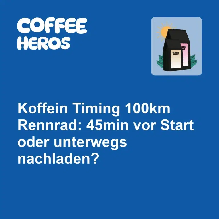Koffein Timing 100km Rennrad: Espresso vor der Ausfahrt oder unterwegs nachladen für optimale Performance