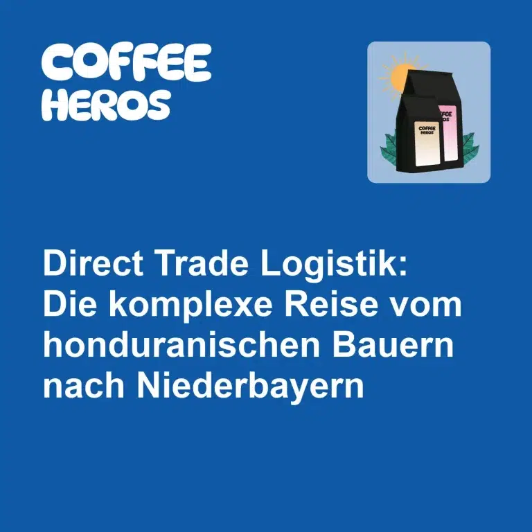 Kaffeecontainer wird im Hafen Hamburg entladen, Direct Trade Logistik vom Bauern nach Niederbayern COFFEEHEROS