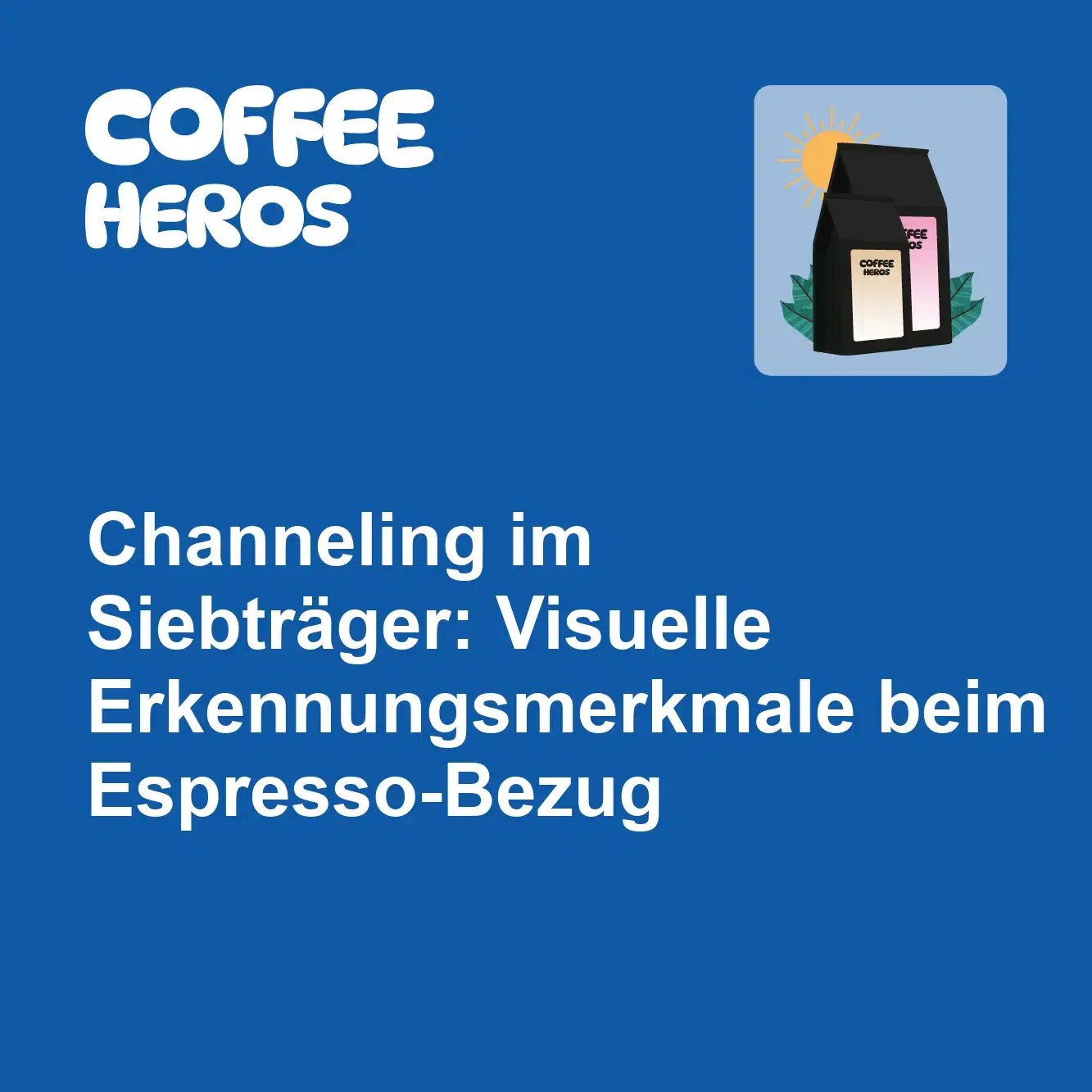 Espresso Channeling Siebträger mit multiplen Strahlen beim Bezug durch bodenlosen Siebträger sichtbar