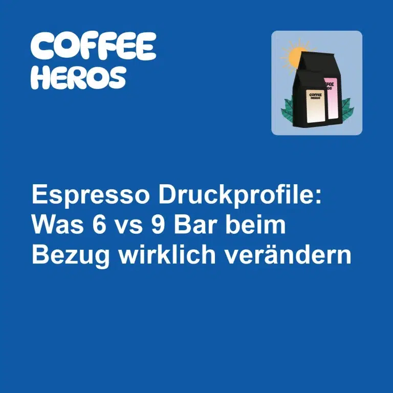 Espresso Druckprofile 6 vs 9 Bar Auswirkung auf Bezug und Crema im Siebträger