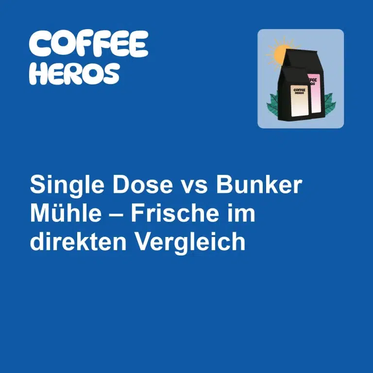 Single Dose Mühle neben Bunker Mühle mit Bohnenbehälter im direkten Vergleich für optimale Kaffee-Frische