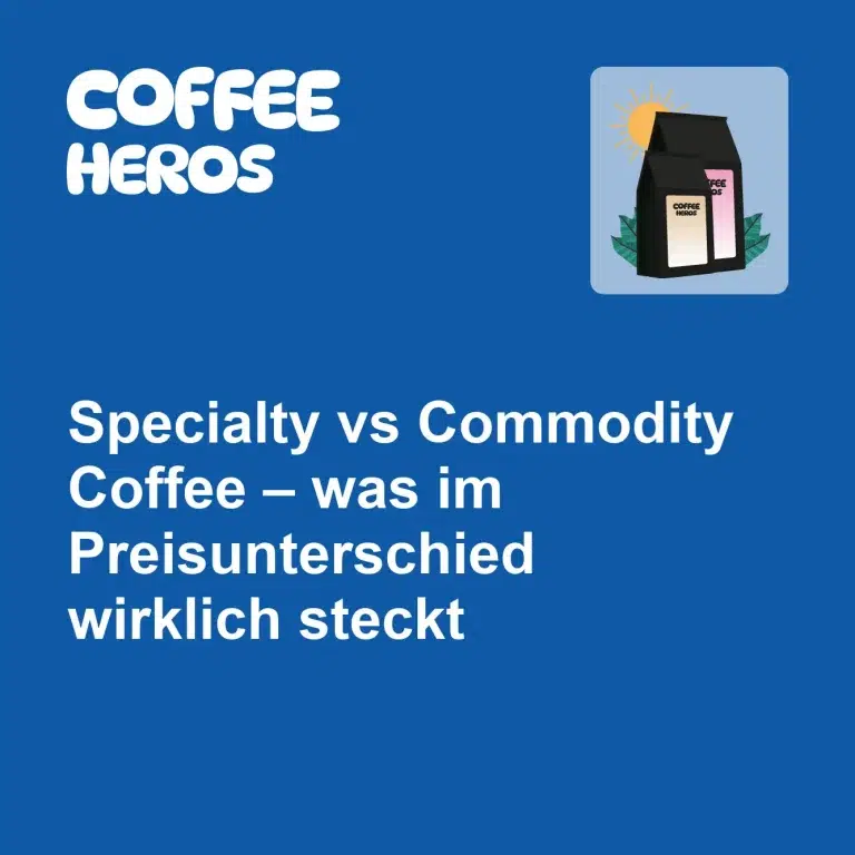 Vergleich zwischen handselektierten Specialty Coffee Kirschen und maschinell geernteten Commodity Coffee Bohnen