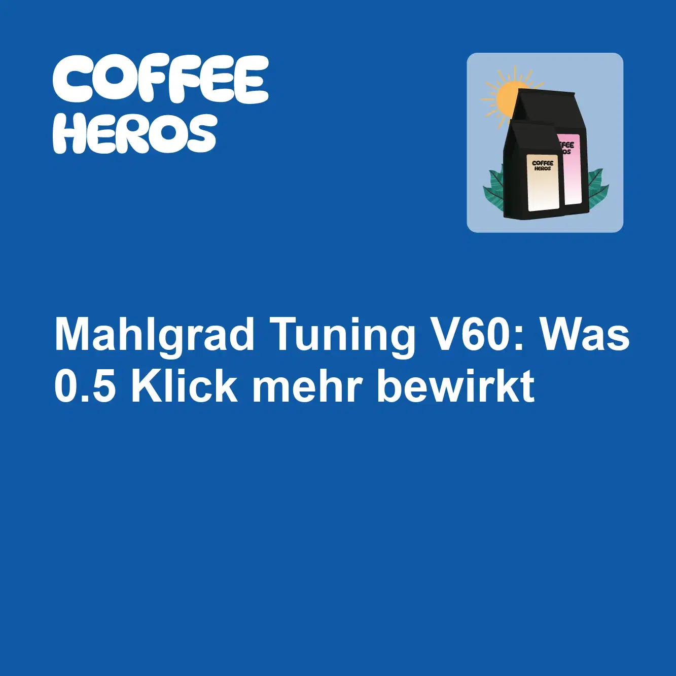 V60 Dripper mit frisch gemahlenem Kaffee und Mahlwerk im Hintergrund zeigt Mahlgrad Tuning V60