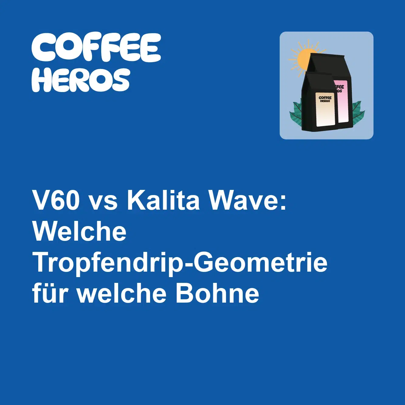 V60 und Kalita Wave Kaffeefilter nebeneinander mit unterschiedlicher Geometrie und Kaffeebett im Vergleich